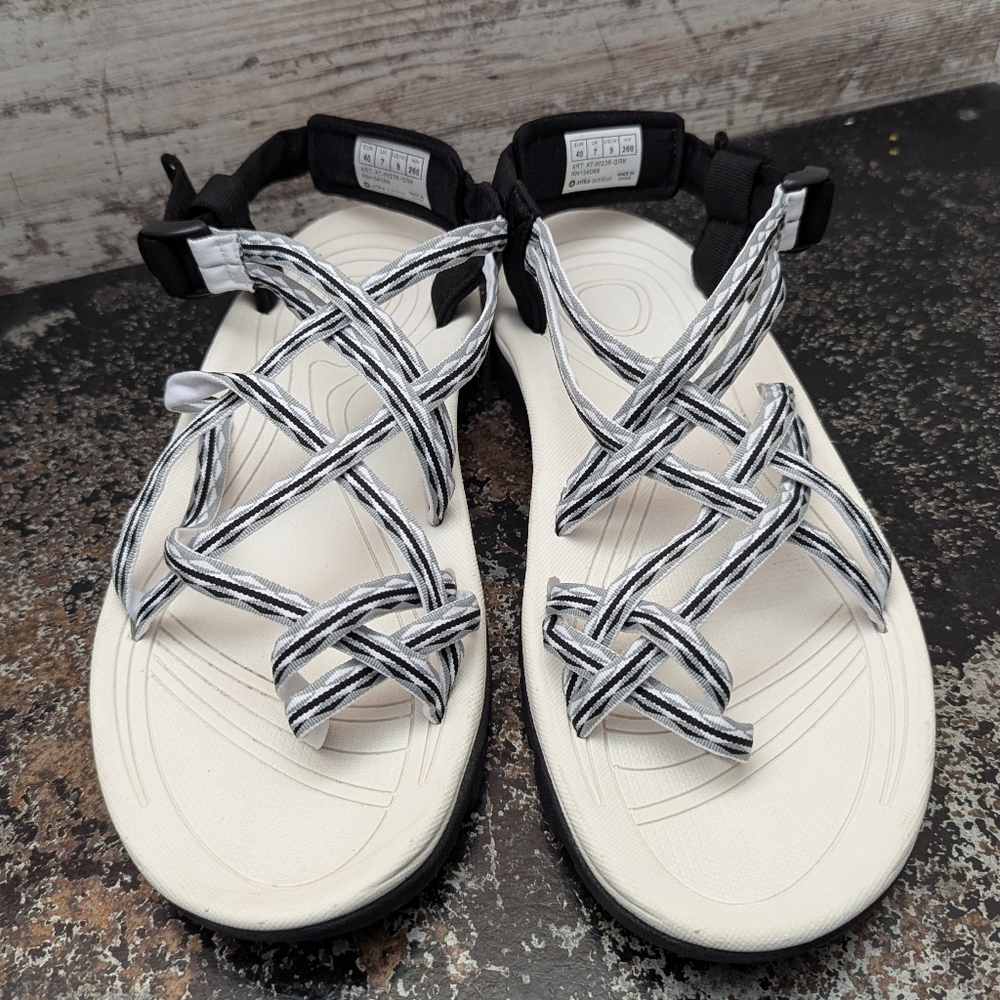 Womens Atika Outdoor Sport Sandals Sz 9 Used Comfort Casual Vacation Kayaking